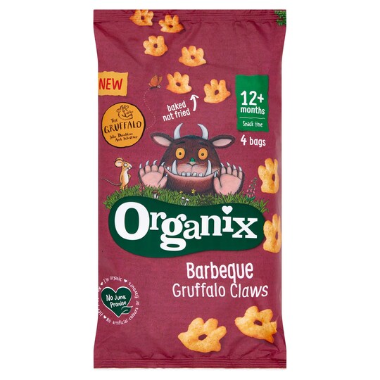 Organix Barbeque Gruffalo Claws 4X15g Tesco Groceries