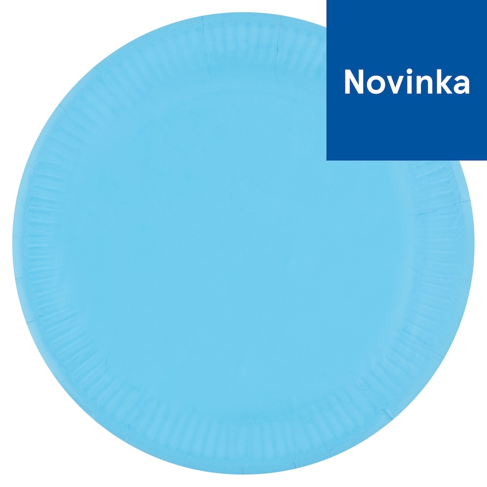Decorata Party Blue Paper Plates 23 cm 8 pcs