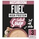 image 1 of FUEL10K High Protein Mushroom Instant Cup Soup 3 Packet 64g