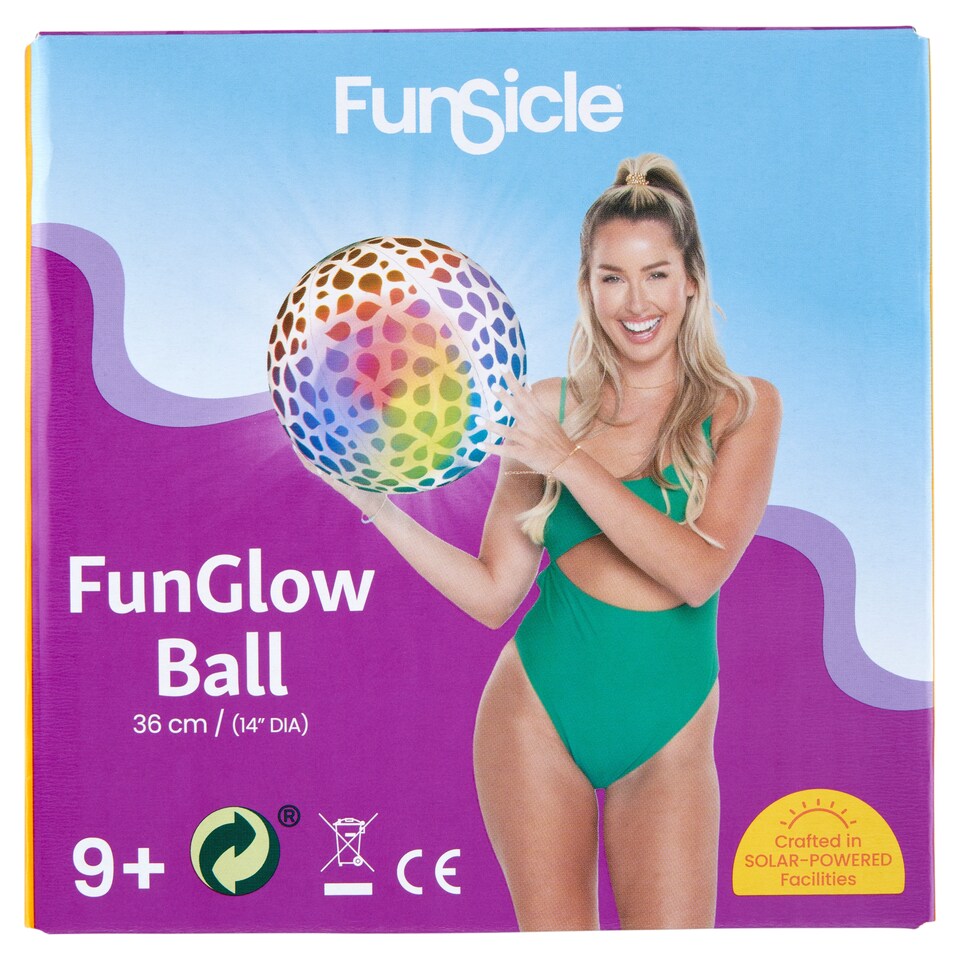 Funsicle vidám fénygömb labda 36 cm