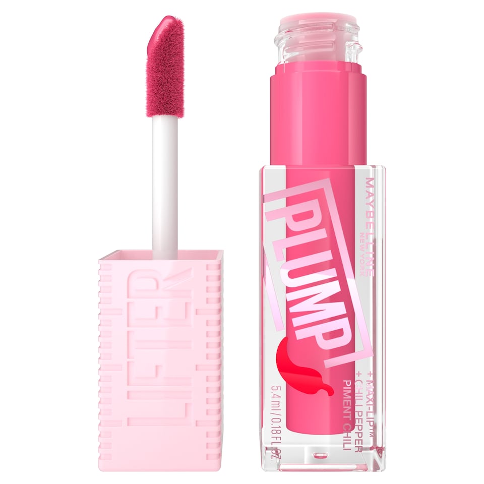 image 1 of Maybelline Lifter Gloss Plump Lip Gloss Pink Sting 5.4ml