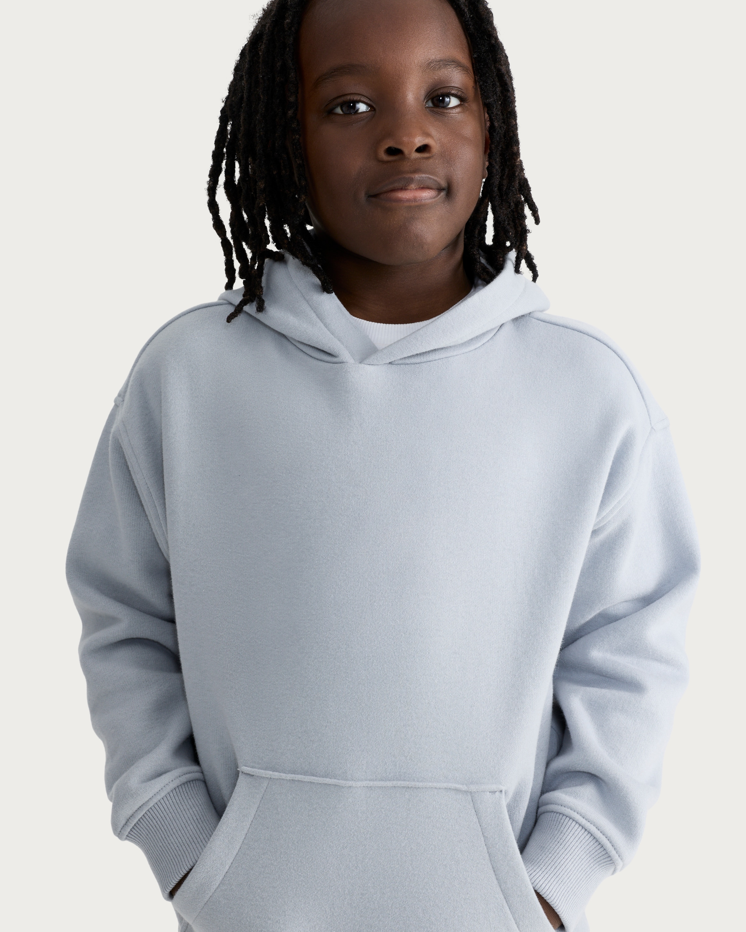 F&F Boys Cotton Rich Hoodie in Grey