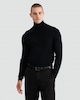 image 2 of F&F Pure Merino Wool Roll Neck Jumper in Black