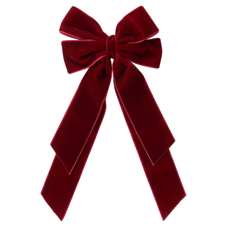 Tesco Velvet Christmas Bow Present Topper
