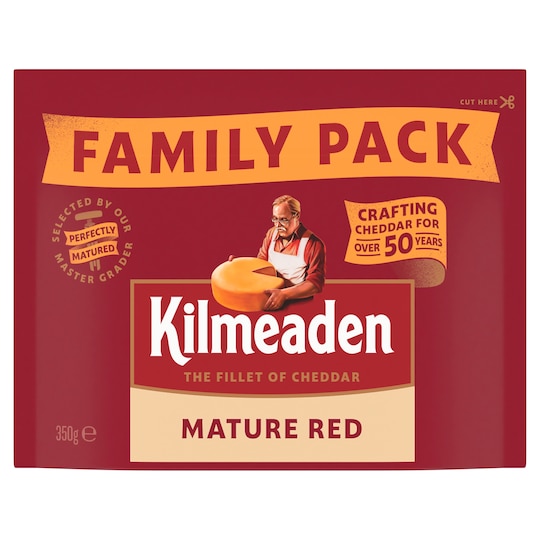 Kilmeaden Mature Red Cheddar Cheese Block 350G