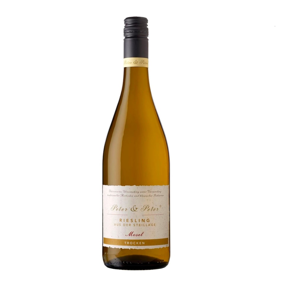 PETER &amp; PETER Riesling Steillage jakostní víno MOSEL 0,75 L