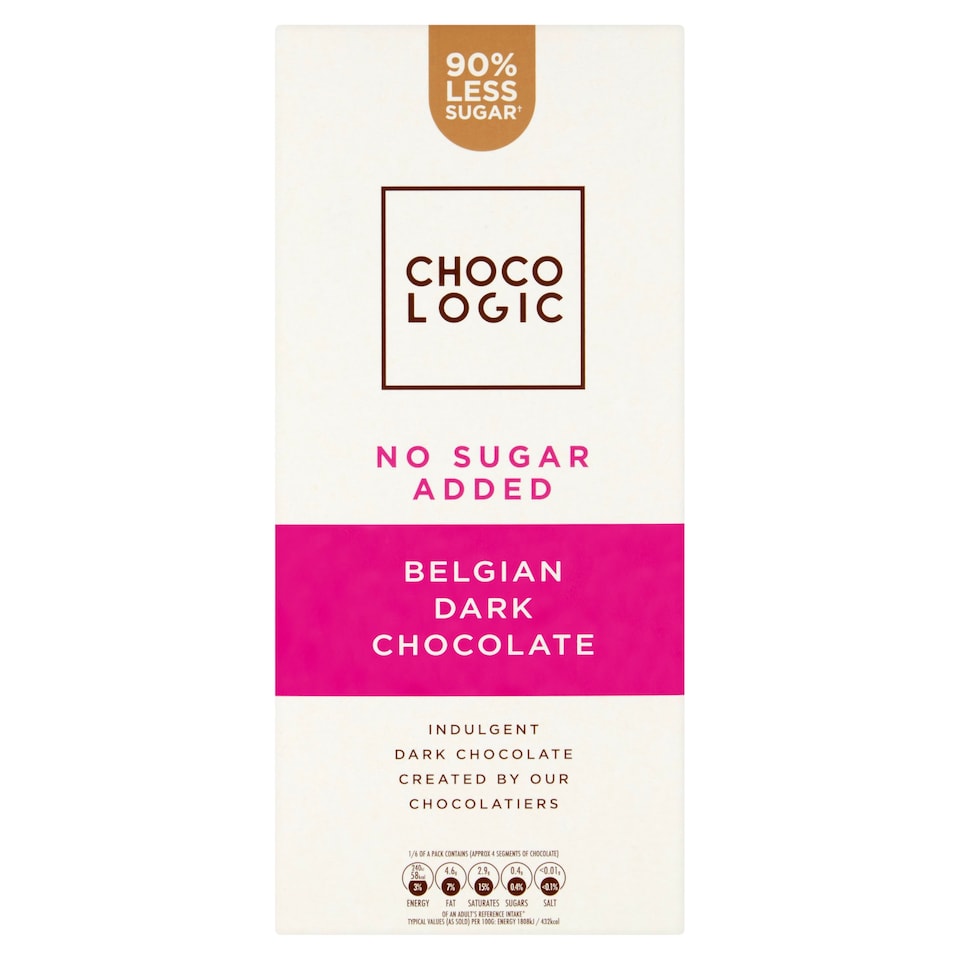 Chocologic No Added Sugar Dark Chocolate 80G