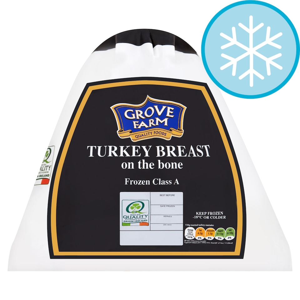 Grove Farm Turkey Breast On The Bone Frozen 2Kg