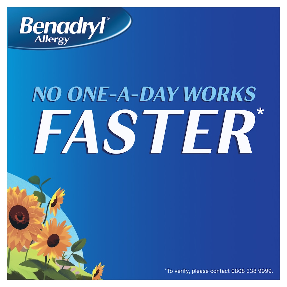 image 1 of Benadryl One a Day Allergy Tablets with Cetirizine 7s