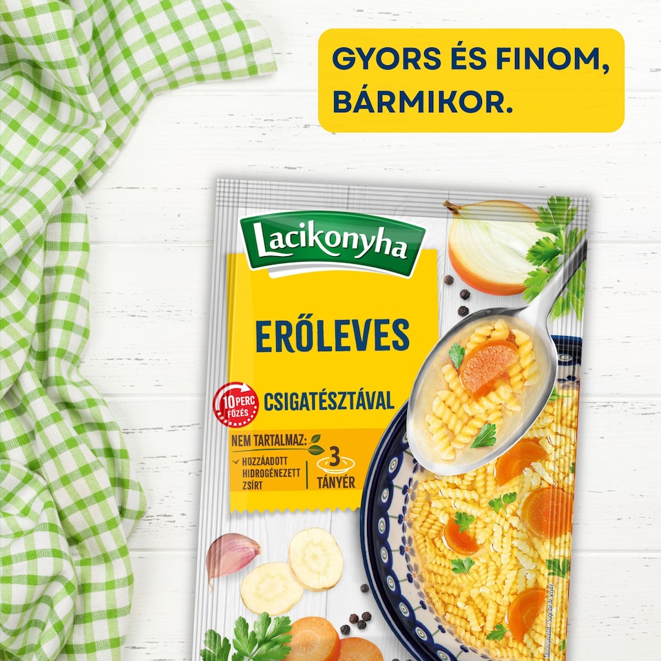 image 1 of Lacikonyha Broth Soup with Snail Pasta 63 g