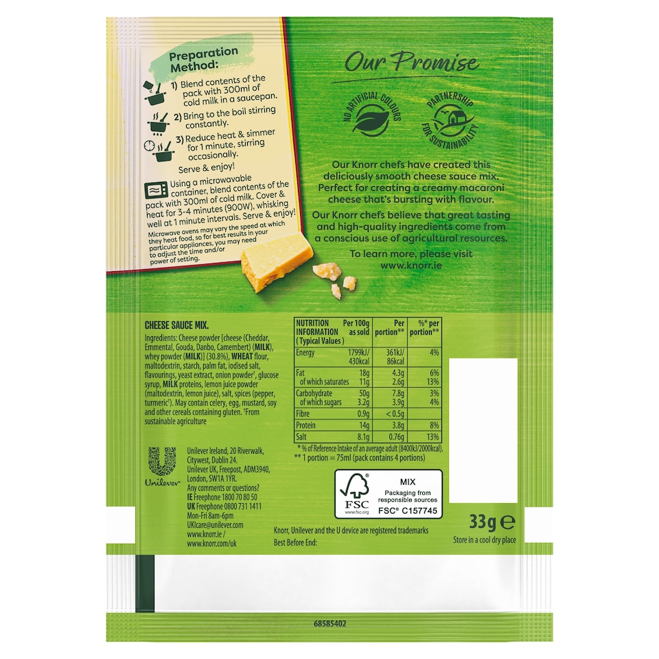 image 1 of Knorr Cheese Sauce 33G