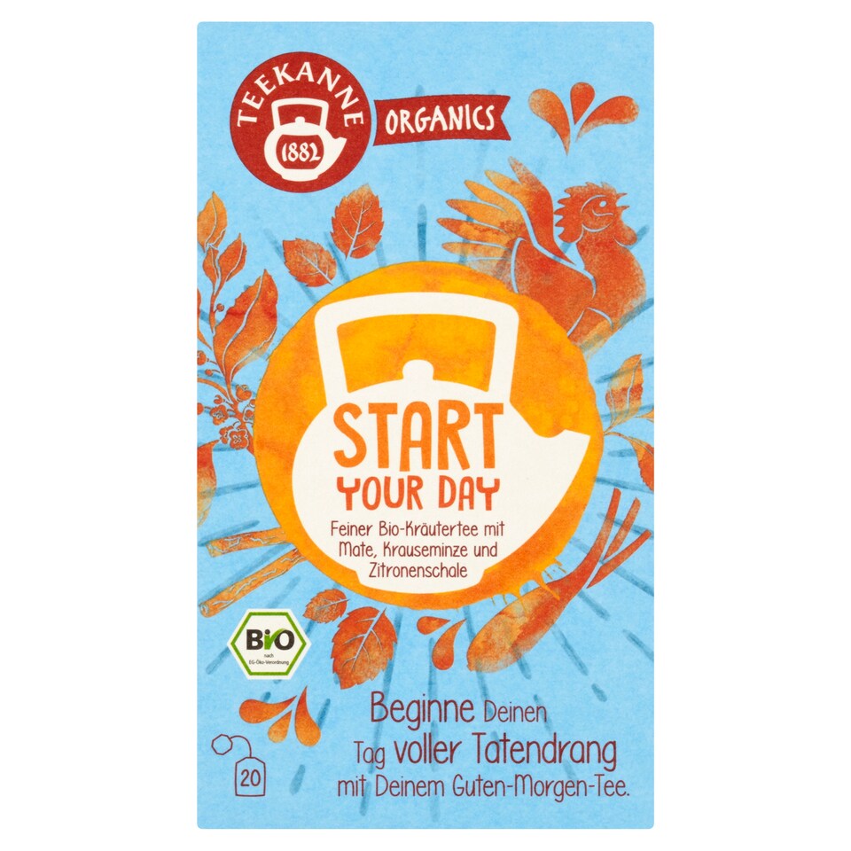 image 1 of TEEKANNE Organics, Start Your Day, 20 Tea Bags, 36 g
