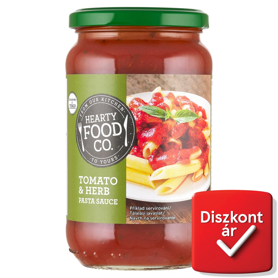 Hearty Food Co. zöldfűszeres paradicsomszósz 440 g 