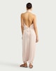 image 3 of F&F Satin Tie Hem Balloon Co-ord Trousers in Pink
