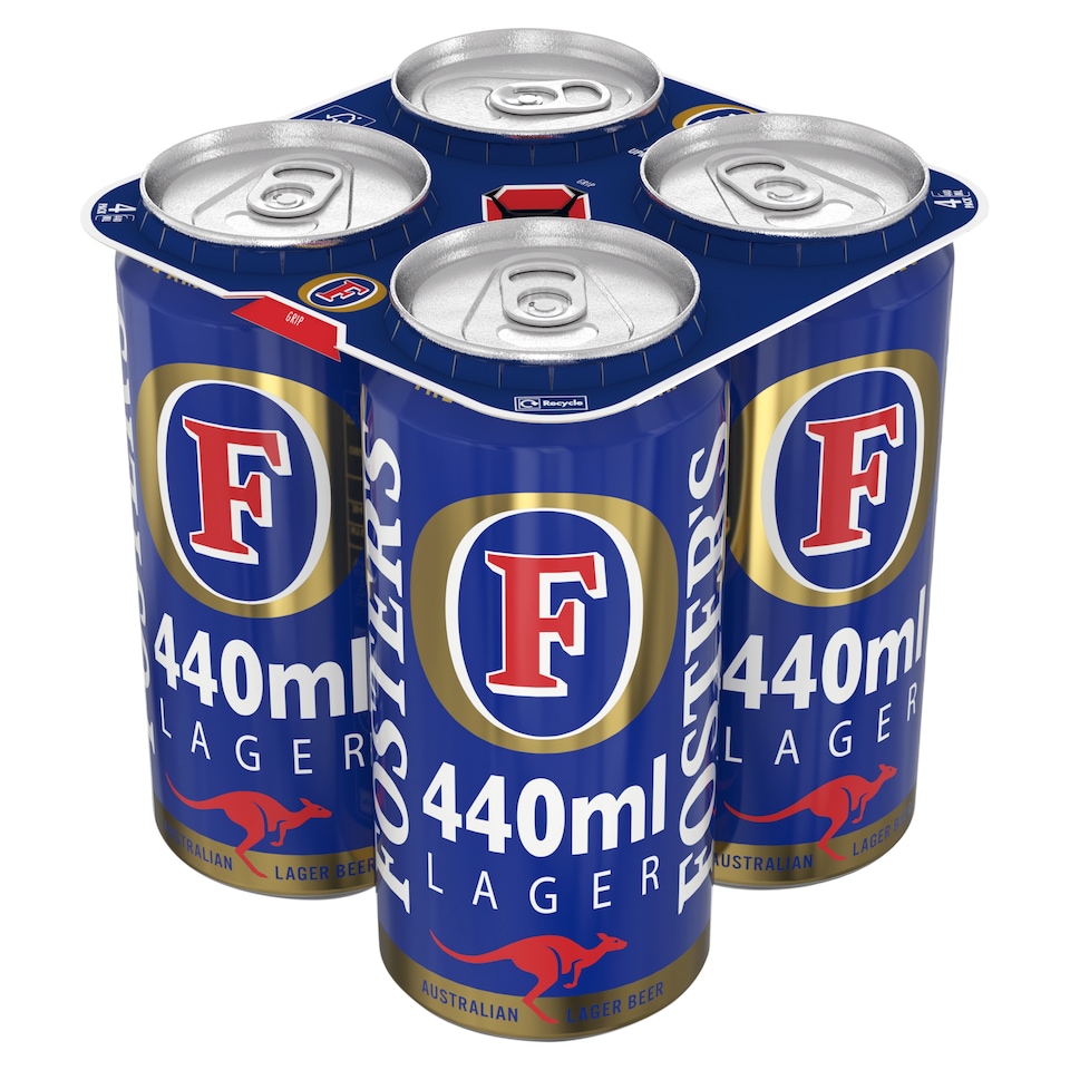 Foster's Lager Beer Can 4x440ml