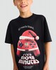 image 2 of F&F Boys Pure Cotton Festive Print T-Shirt in Black