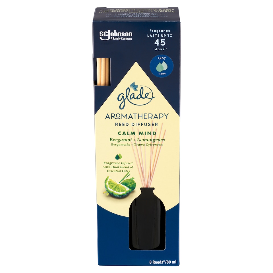 obrázok 1 z Glade Aromatherapy Reed Diffuser Calm Mind osviežovač vzduchu vonné tyčinky 80 ml