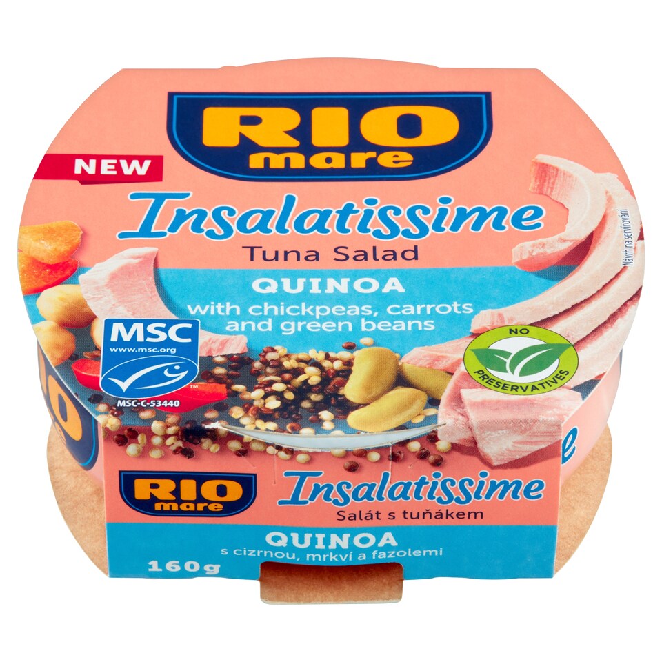 image 1 of Rio Mare Insalatissime Tuna Salad Quinoa with Chickpeas, Carrots and Green Beans 160 g