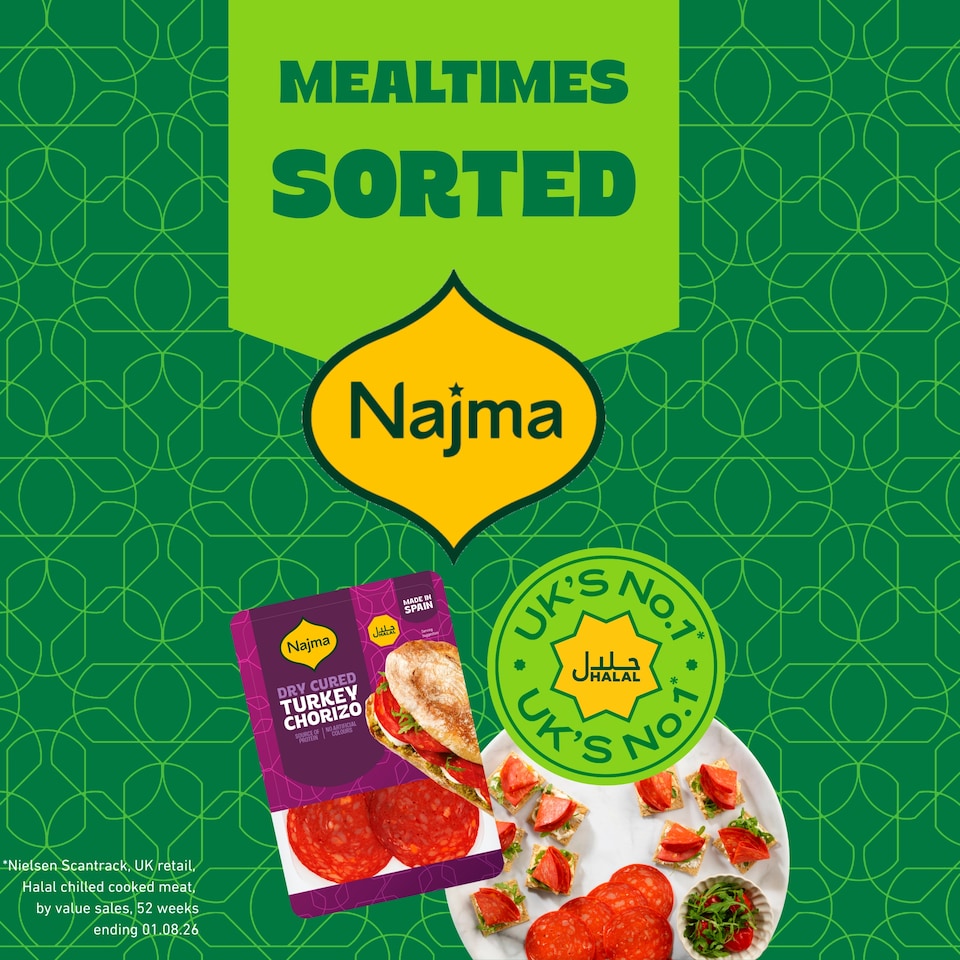 image 1 of Najma Halal Turkey Chorizo Slice 80G