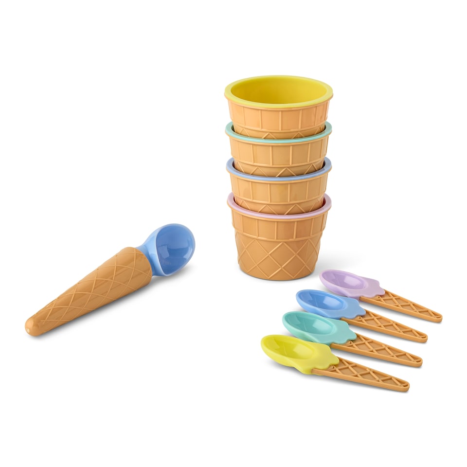image 1 of Core Kitchen 9 Piece Ice Cream Set 