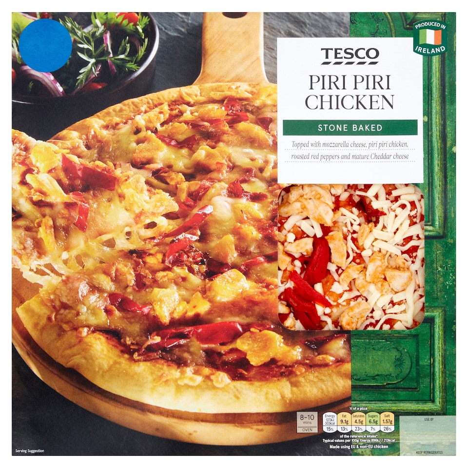Tesco Piri Piri Chicken Pizza 312G