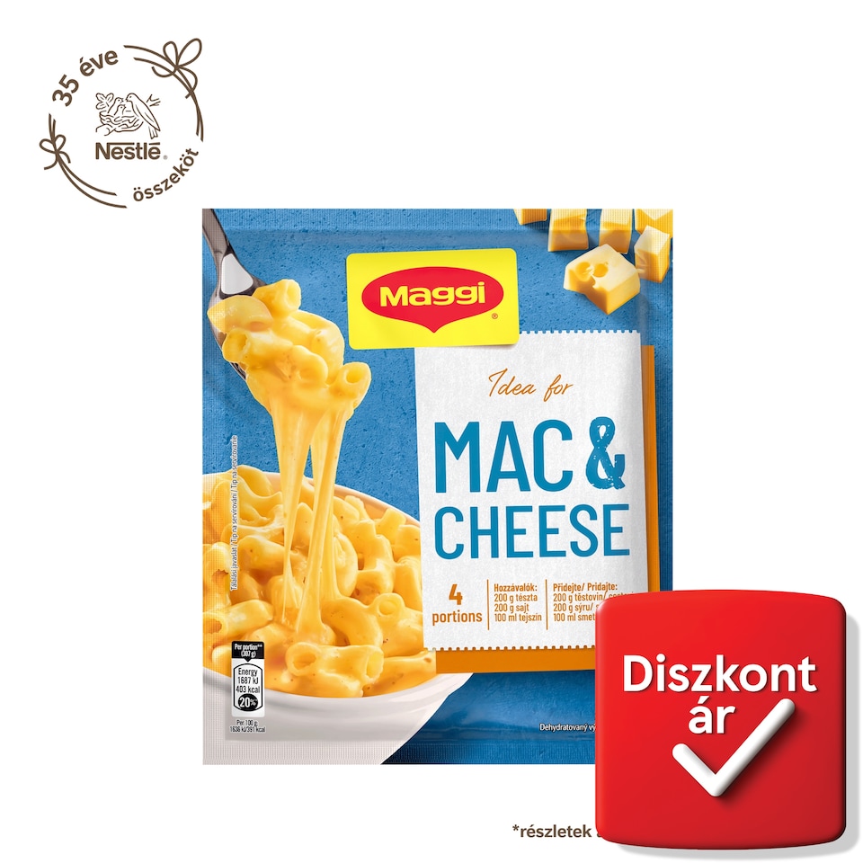 Maggi Mac&Cheese sajtos tészta alap 28 g