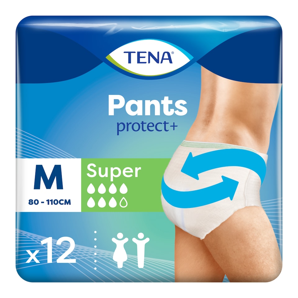 image 1 of TENA Incontinence Pants Super Size Medium 12 pack