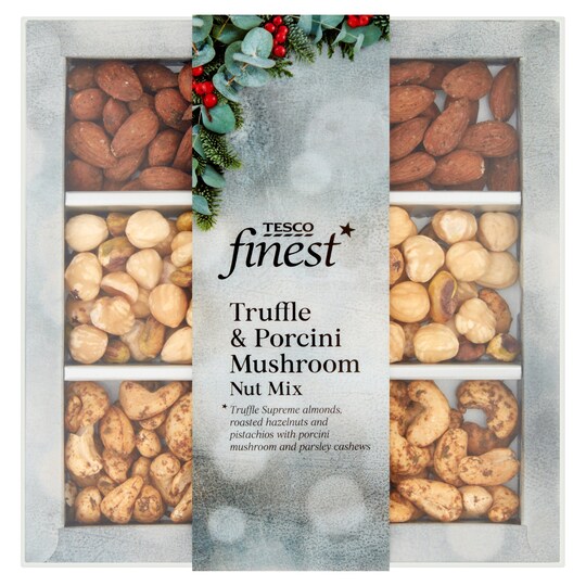 Tesco Finest Truffle & Porcini Mushroom Nut Mix 235G Tesco Groceries