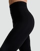 image 2 of F&F Textured Animal Print Thermal Footless Tights in Black