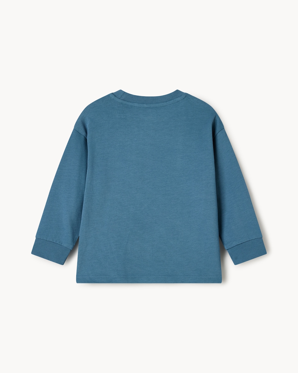 image 1 of F&F Boys 3-Pack Pure Cotton Long Sleeved Tops in Blue