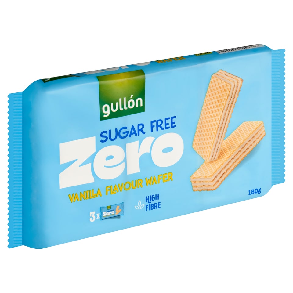 obrázok 1 z Gullón Zero oblátky s náplňou s vanilkovou príchuťou 3 x 60 g (180 g)