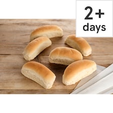 Tesco Large White Hot Dog Rolls 6 Pack
