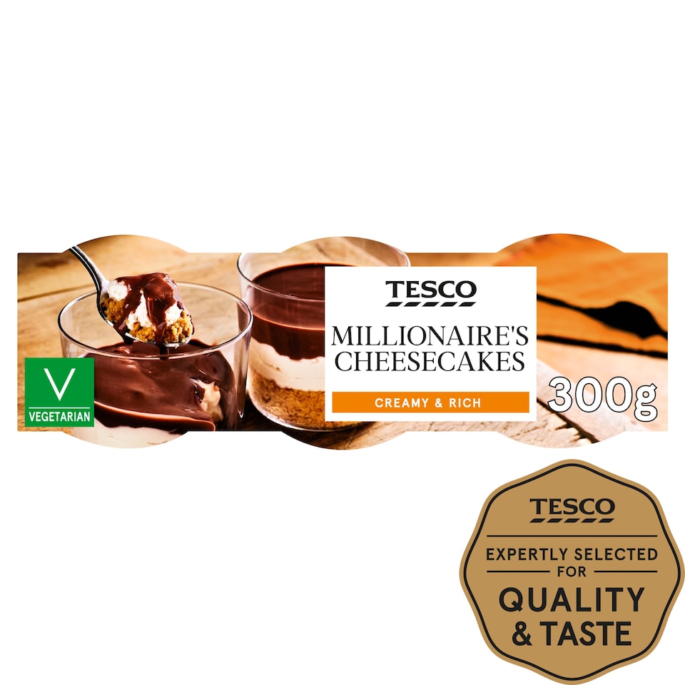 Tesco Millionaires Cheesecake 3 X 100G