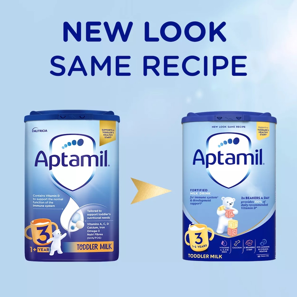 image 1 of Aptamil 3 Toddler Milk Formula Powder 1+ Years 800g