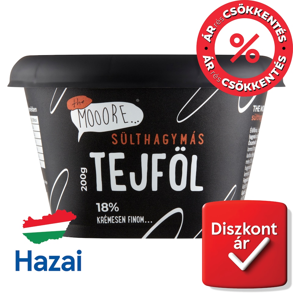The Mooore sülthagymás tejföl 18% 200 g
