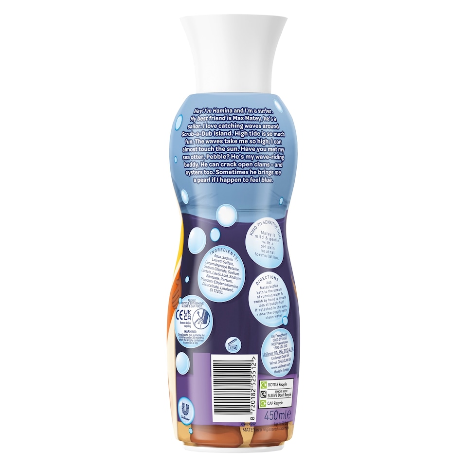 image 1 of Matey Bubble Bath Adventures 450ml