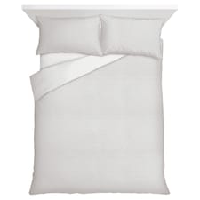 F&F Home Bedding White Textured Duvet Set Double