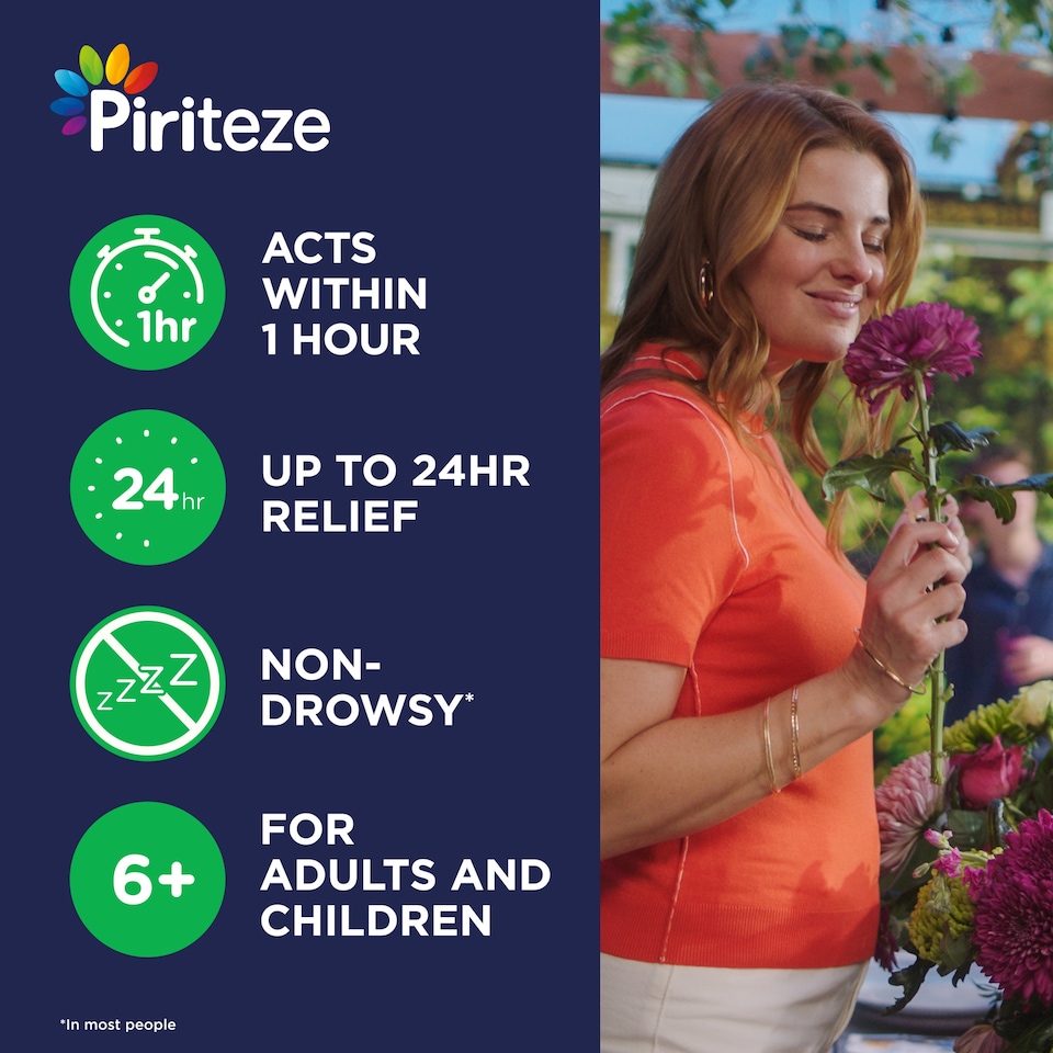 image 1 of Piriteze Hayfever & Allergy Relief Film Coated Tablets 30s