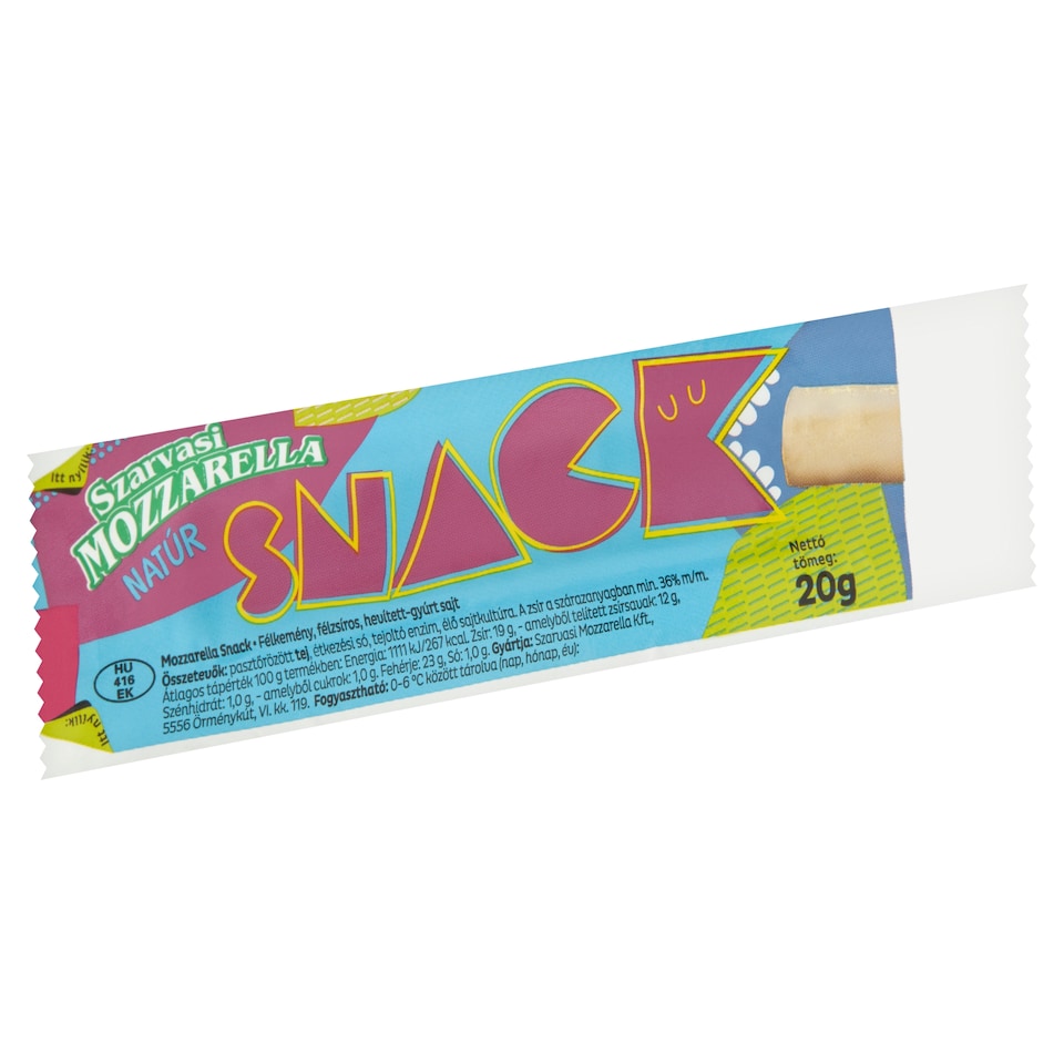 Szarvasi Mozzarella Snack 20 g  1. kép