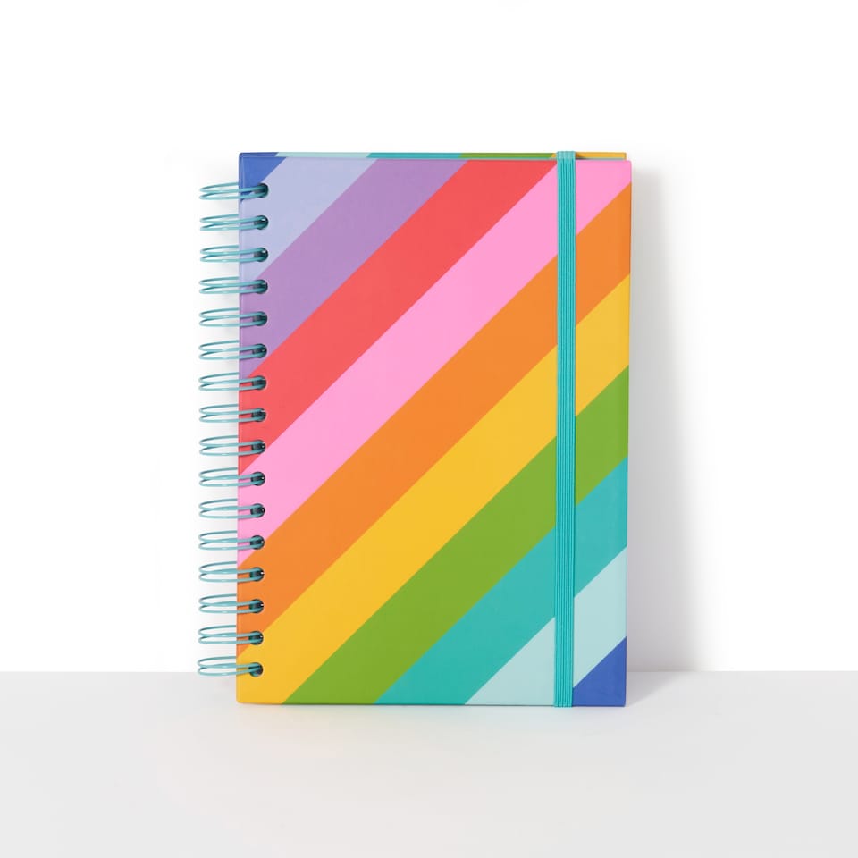 image 1 of Paperchase A5 Rainbow Notebook