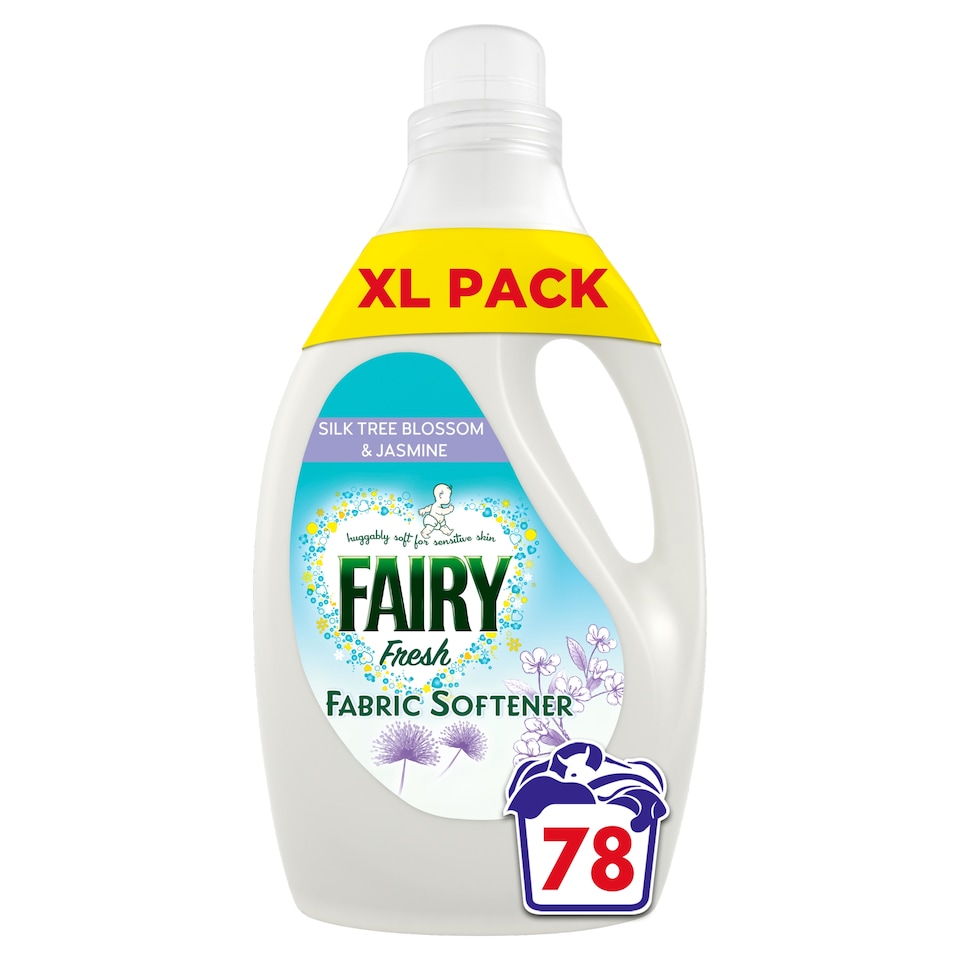 image 1 of Fairy Fabric Softener Fresh Silk Tree Blossom & Jasmine 78 washes 2.574L