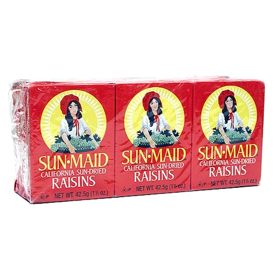 Sunmaid Raisins 6 X 42 5g Tesco Groceries