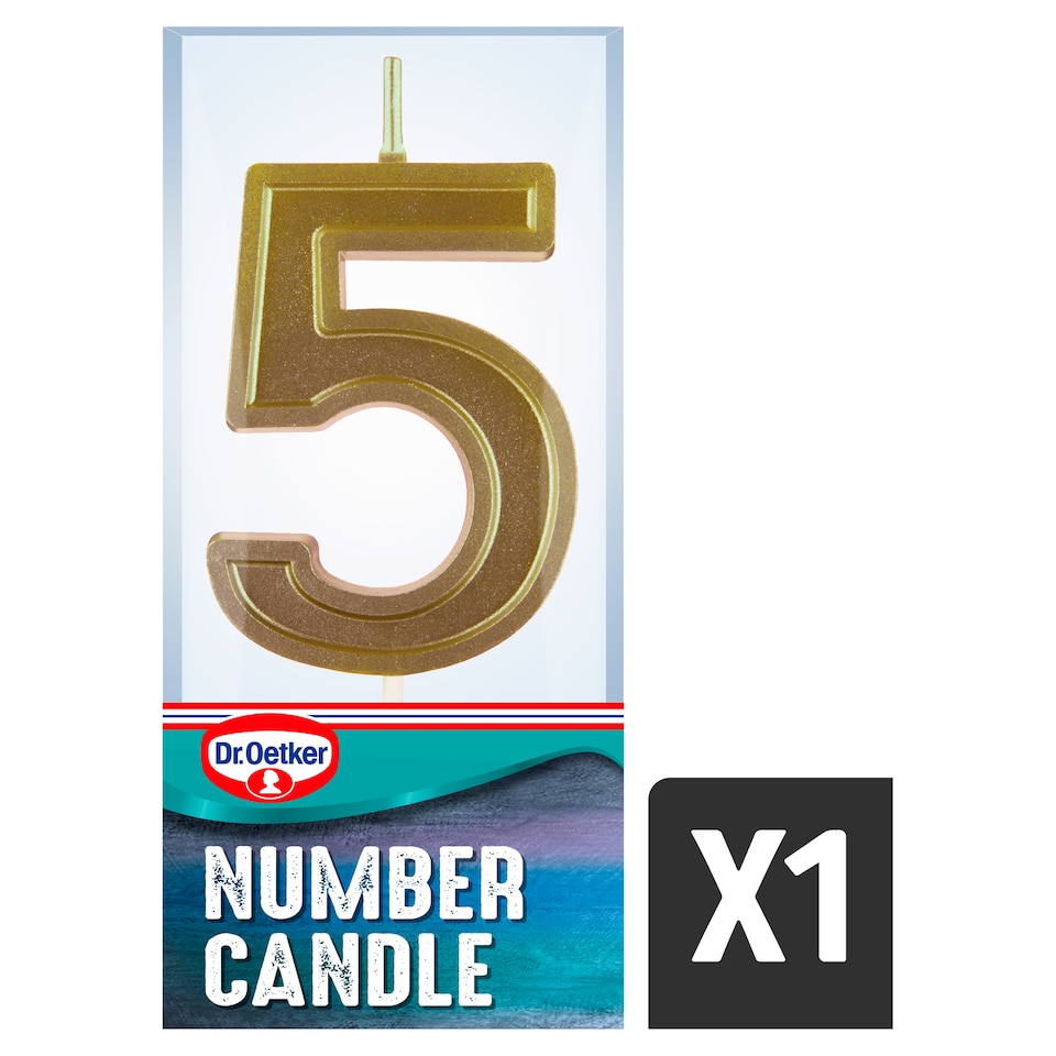 image 1 of Dr. Oetker Number 5 Candle