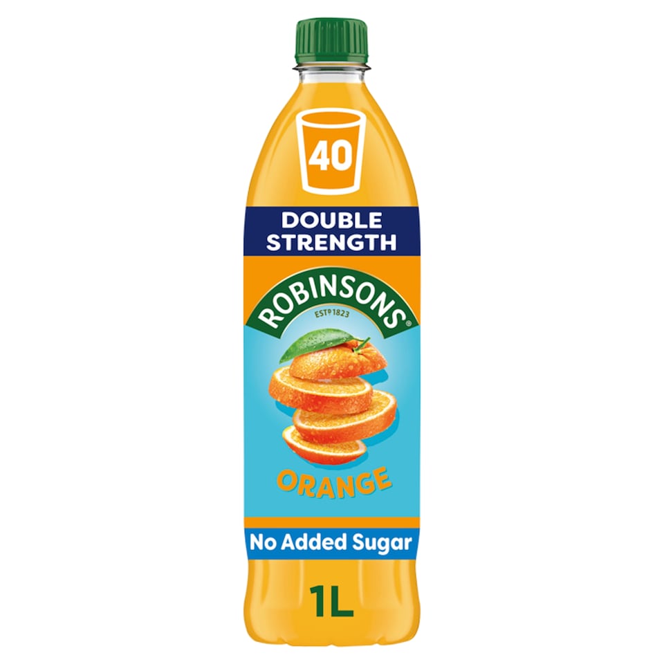 image 1 of Robinsons Double Strength Orange No Added Sugar Squash 1L