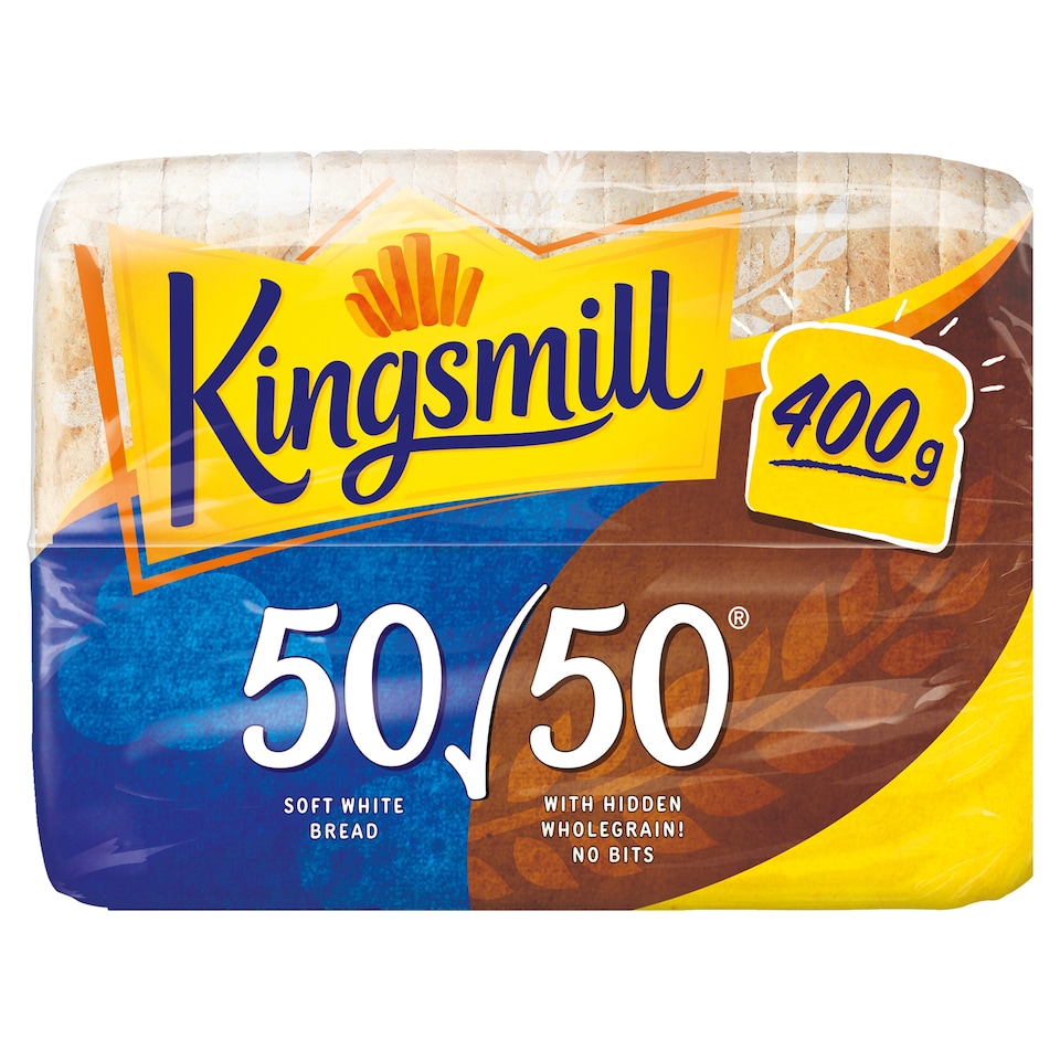 Kingsmill Soft White 50/50 Small Bread