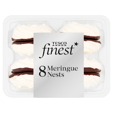 Tesco Finest 8 Meringue Nest Dark Belgian Chocolate