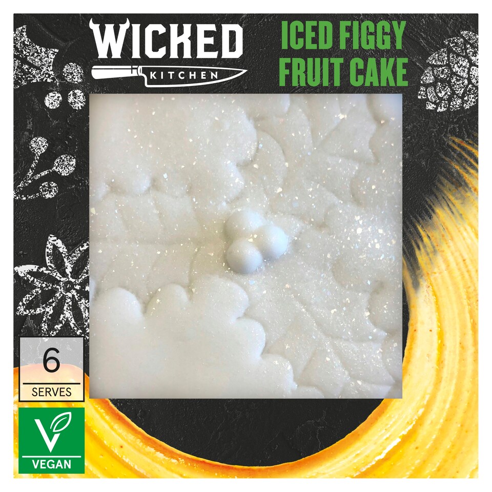 Wicked Kitchen Iced Figgy Fruit Cake