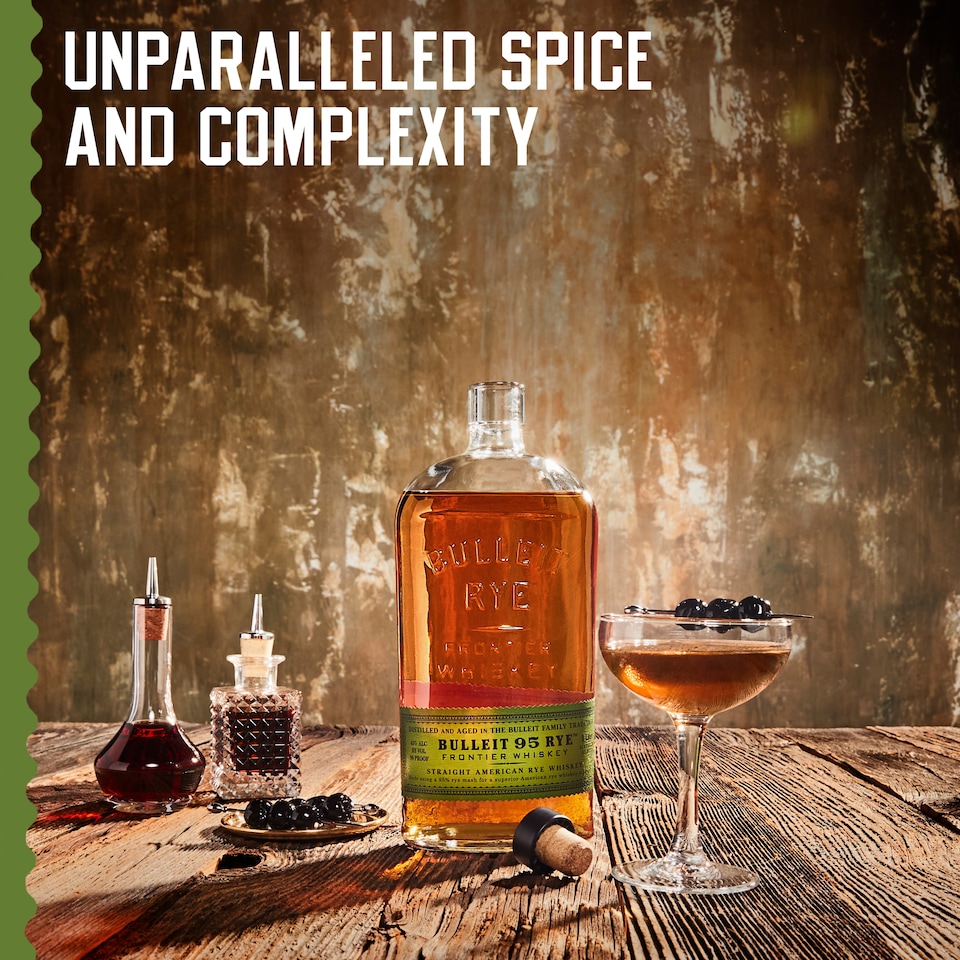 image 1 of Bulleit Rye Whiskey 70Cl