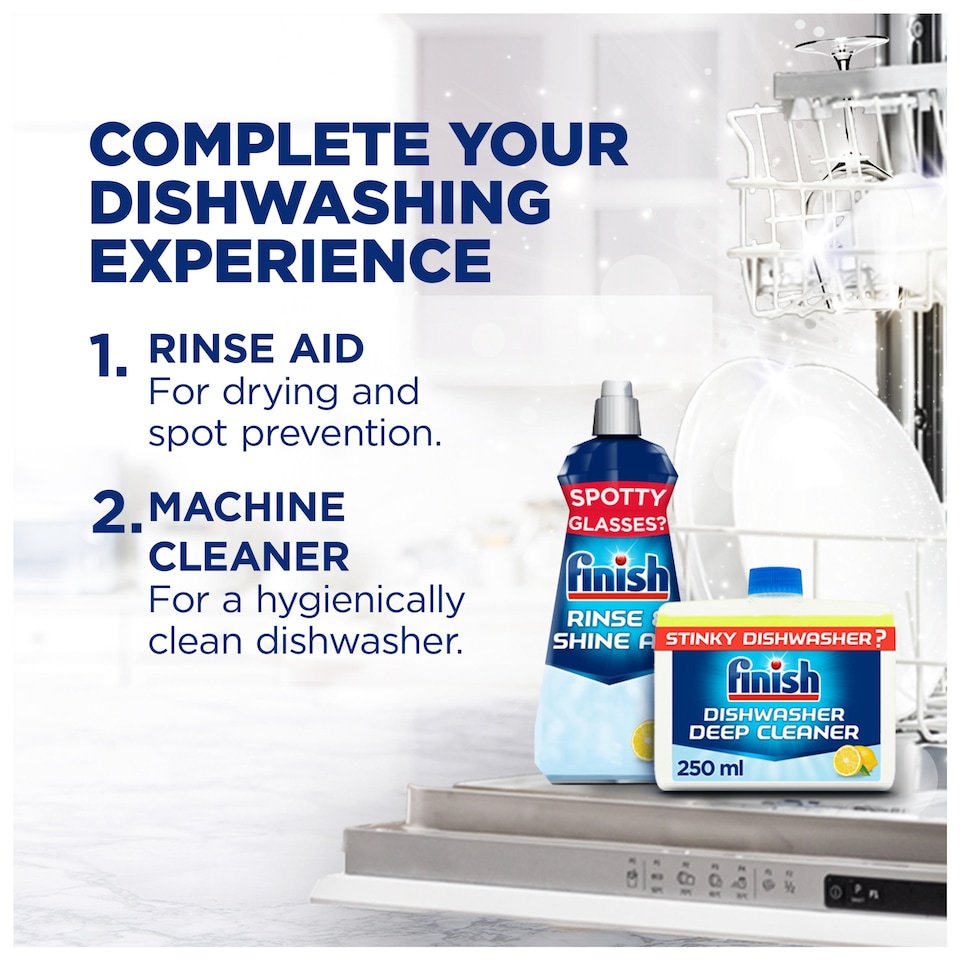 image 1 of Finish Quantum All in One Lemon 72 Dishwasher Tablets 748.8g
