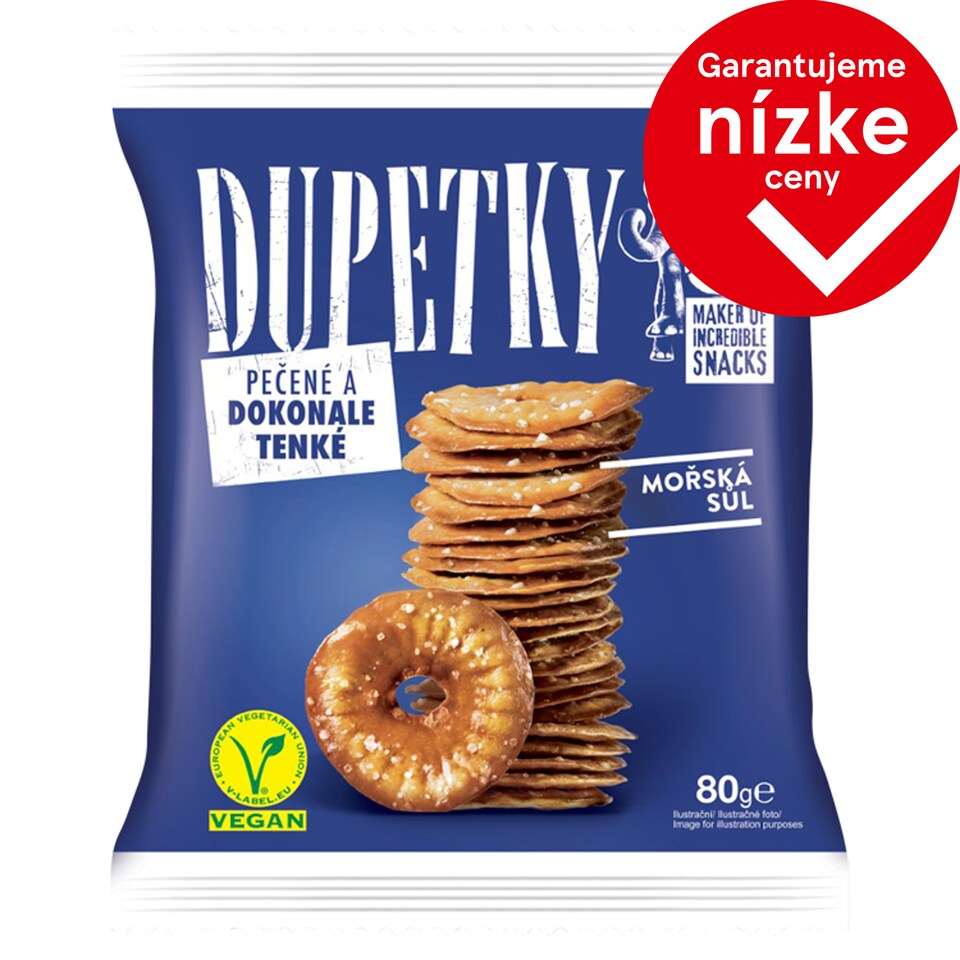 Dupetky Praclíky s jedlou morskou soľou 80 g